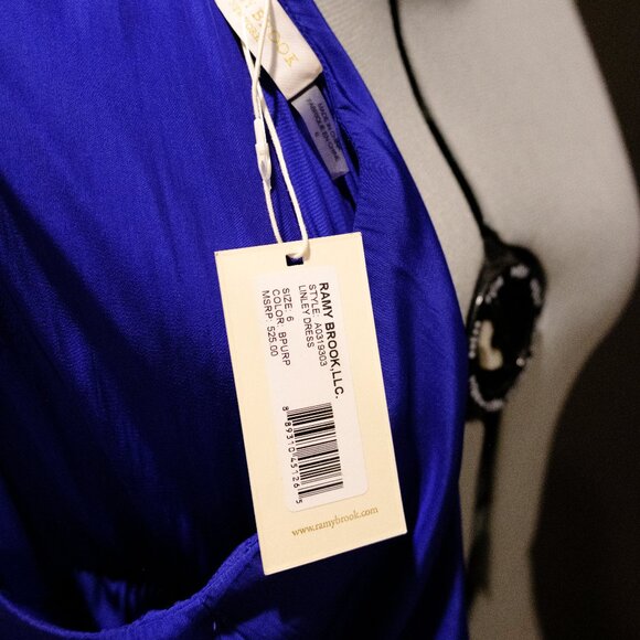 NWT Ramy Brook Lynley Dress in Royal Blue - Picture 7 of 7